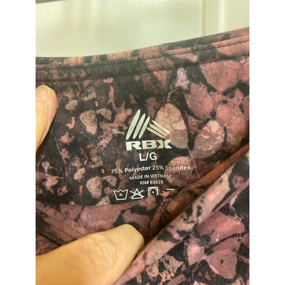 RBX Athletic Floral Print Pants & RBX V-Neck Athletic Shirt Size Large - Picture 4 of 9